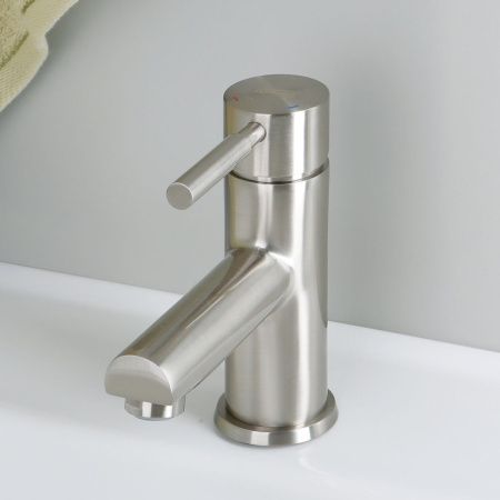 Смеситель Wasserkraft Wern 4200 4203 на раковину никель