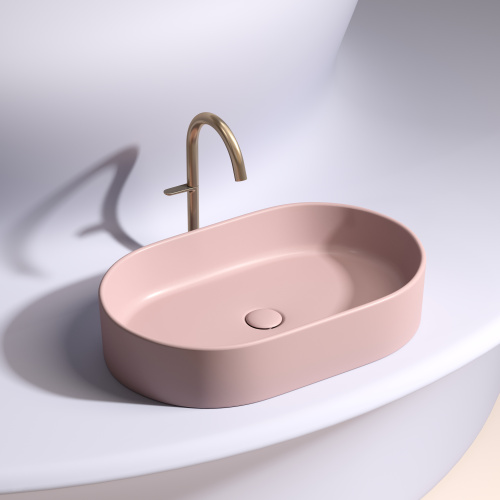Раковина Ceramica Nova ELEMENT 61 см CN6048MP накладная цвет розовый матовый - фото 2