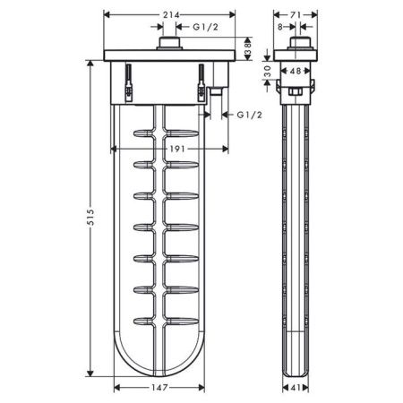 Внешняя часть душа Hansgrohe  28010000