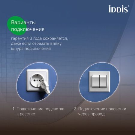Зеркало Iddis Bild BIL1000i98 100х100 подвесное
