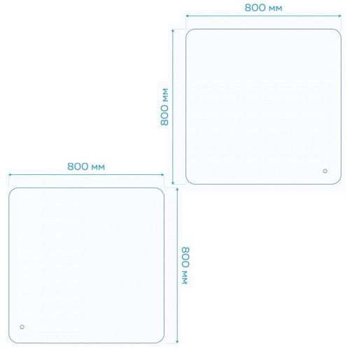 Зеркало с подсветкой Maretti FL148080P34EL 80х80 - фото 3