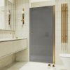 Душевая дверь Maybah Glass MGD-813-3 90х200 стекло тонированное профиль золото