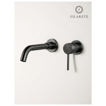 Смеситель для раковины Filarete Roun FL4020BG встраиваемый в стену графит