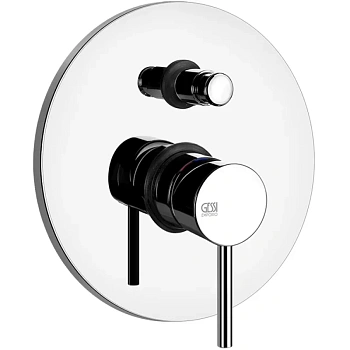 Смеситель Gessi Emporio Via tortona 18779#031 встраиваемый в стену хром без термостата