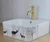 Смеситель Bronze de Luxe SCANDI 1451BR на раковину бронза