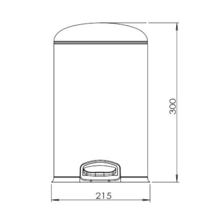 Ведро мусорное Java S-885-5L