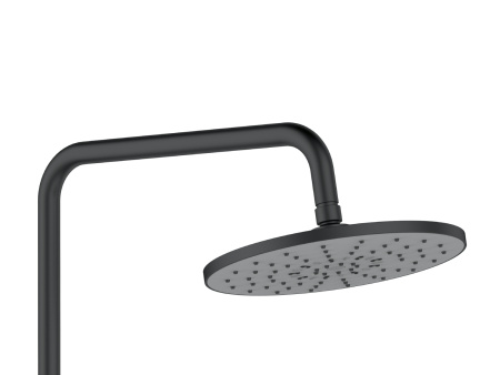 Душевая стойка Agger Thermo A2451244 настенная цвет черный с термостатом