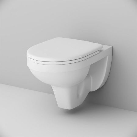 Унитаз подвесной Damixa Jupiter DX77C1738SC белый с сиденьем микролифт каскадный смыв