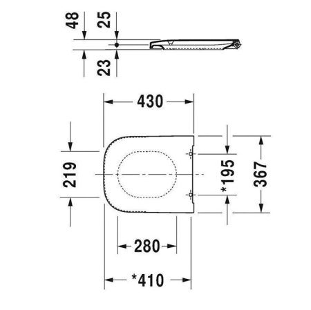 Крышка сиденье для унитаза Duravit Happy D.2 0064590000