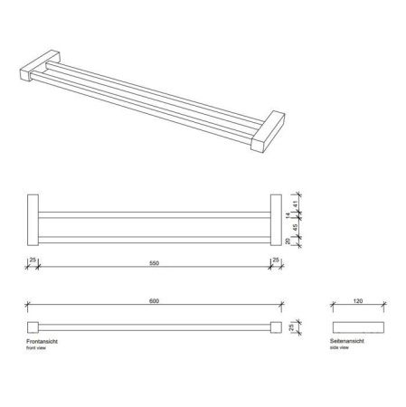 Полотенцедержатель Decor Walther Corner 0560400