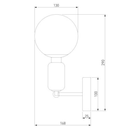 Бра Eurosvet Bubble (Буббле) 50251/1 черный жемчуг