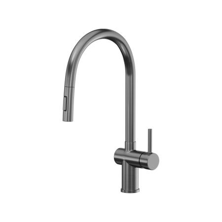 Смеситель для кухни Reflexion Lago RX9904BL на мойку вороненая сталь