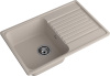 Кухонная мойка Granfest Quarz 78 песочный 74х48 цвет бежевый поверхность матовая