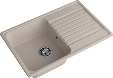 Кухонная мойка Granfest Quarz 78 песочный 74х48 цвет бежевый поверхность матовая