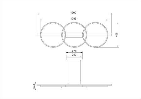 Люстра подвесная Arte Lamp Fluido (Флуидо) A3913SP-24BK