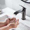 Смеситель Shevanik S4101T на раковину оружейная сталь
