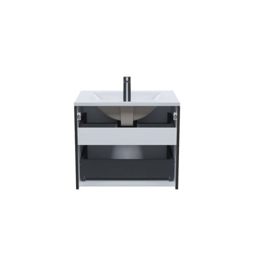 Тумба с раковиной IDDIS Bild BIL60G0i95K 60х45х50 подвесная цвет темно-серый - фото 3