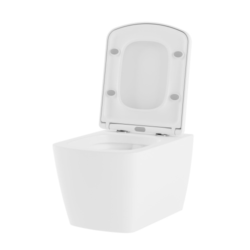 Унитаз подвесной Lavinia Boho Aveo 3306002R белый глянцевый с сиденьем микролифт безободковый каскадный смыв - фото 2