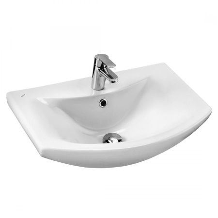 Раковина керамическая Onika Балтика 1WH110246 60х40 накладная цвет белый 1 отверстие под смеситель