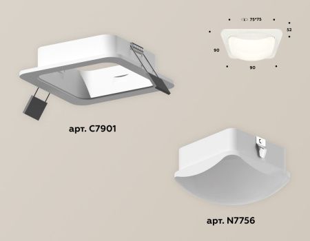 Светильник встраиваемый Ambrella Light Techno (Тецхно) XC7901014