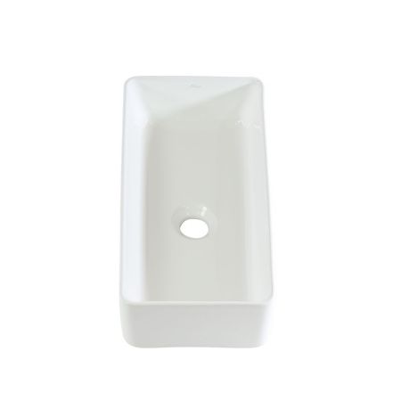 Раковина из сантехнического фарфора Melana 320320-805 50х20 накладная цвет белый без отверстий под смеситель