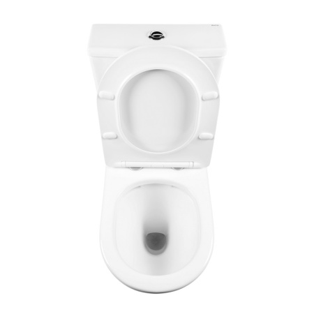 Унитаз напольный с бачком Bond Oval F02-00 белый с сиденьем безободковый душевой смыв