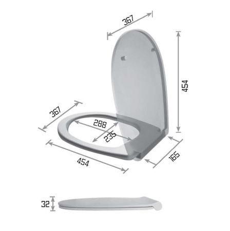 Крышка сиденье Galassia Eden 7220
