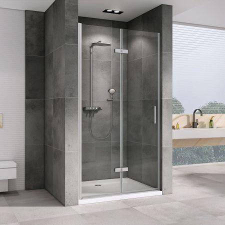 Душевая дверь Abber Zart AG08070P 70х195 стекло прозрачное профиль хром