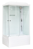 Душевая кабина Royal Bath ВР RB8100BP5-WT-R 100х80 прямоугольная с крышей ориентация правая