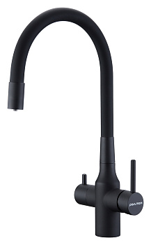 Смеситель для кухни Paulmark SALIX Sa213419-401 на раковину антрацит без термостата