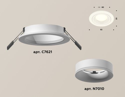 Светильник встраиваемый Ambrella Light Techno (Тецхно) XC7621001 - фото 2