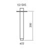 Кронштейн для верхнего душа Cisal Xion DS013561D1 нержавеющая сталь