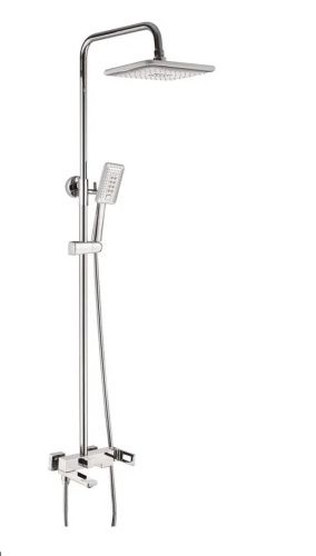 Душевая стойка Shevanik S9036 настенная цвет хром - фото 2