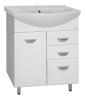 Тумба под раковину Misty Дрея Э-Дре01065-01К2Я 60х30 напольная цвет белый