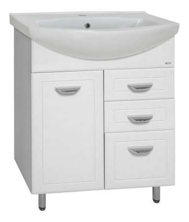 Тумба под раковину Misty Дрея Э-Дре01065-01К2Я 60х30 напольная цвет белый