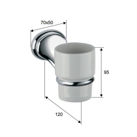 Стакан Daniel REVIVAL accessory REPB940 br 63