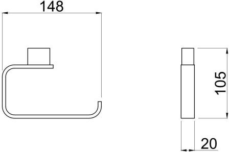 Бумагодержатель Allen Brau Infinity 6.21007-00