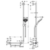 Душевой гарнитур Hansgrohe Raindance Select 26326000 настенный хром