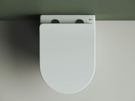 Унитаз подвесной Ceramica Nova HIGHLIGHT CN1804 белый с сиденьем микролифт безободковый душевой смыв