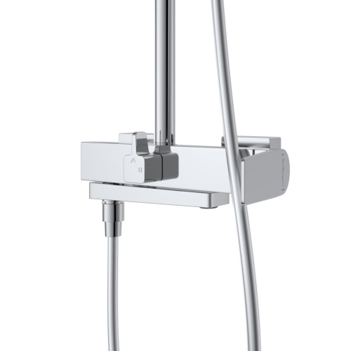 Комплект: стойка со смесителем BelBagno ARDENTE ARDENTE-VSCM/LVM-CRM настенный хром - фото 5