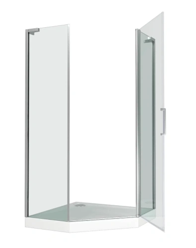 Душевой уголок Good Door PANDORA ПД00065 100х100 стекло прозрачное профиль хром без поддона - фото 2