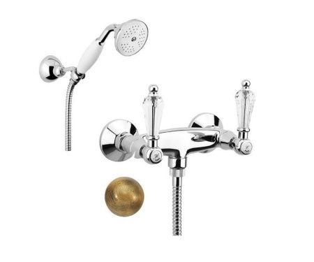 Смеситель для ванны и душа Fiore 08ZZ0602 настенный бронза