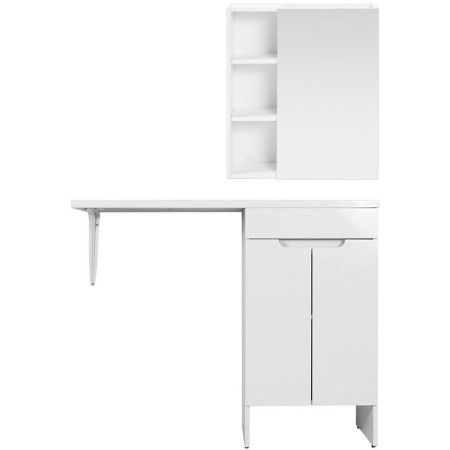 Тумба с раковиной Orange Sistema STD-110TUW+RAR 110х50 напольная цвет белый