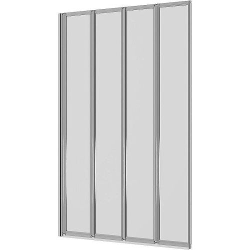 Душевая шторка на ванну Ambassador Bath Screens 16041110L 90х140 стекло прозрачное профиль хром ориентация левая - фото 2