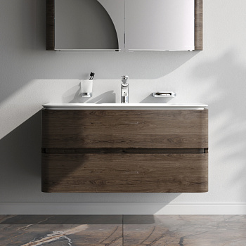 Тумба под раковину Am.Pm Sensation M30FHX1002TF 100х49х52 подвесная цвет табачный дуб