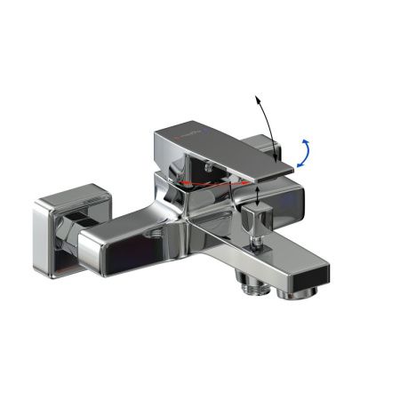 Смеситель для ванны Tokito AKARI TOK-AKA-1014 настенный хром