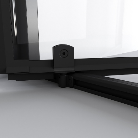 Душевая дверь Niagara Nova NG-85-11AB 110х195 стекло прозрачное профиль черный матовый