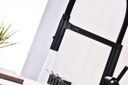 Смеситель для кухни Paulmark LEADER Le214101-AN на мойку черный