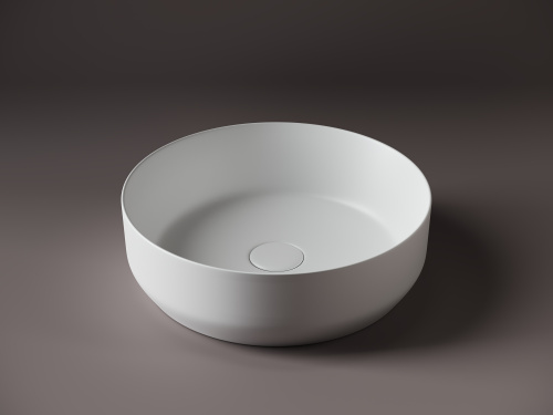 Раковина из сантехнического фарфора Ceramica Nova ELEMENT 39 см CN6022MW накладная цвет белый матовый - фото 5