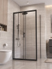 Душевой уголок BelBagno UNO-195 UNO-195-AH-1-110/90-C-NERO 110х90 стекло прозрачное профиль черный без поддона